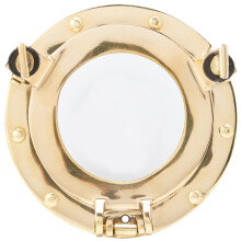 Brass Porthole Mirror, 15 cm