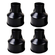 CNBRIGHTER Embedded Parts, Plastic Horn Shape,Black Built-in Fitting,Waterproof Outdoor/Indoor Preembedded Inserts,for LED In-Ground/Step