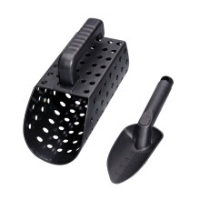 Sand Scoop and Shovel Trowel Treasure Hunting Metal Detecting Set Lightweight Sturdy ABS Plastic Hand Tool 1/2 Gallon Capacity for All Ages