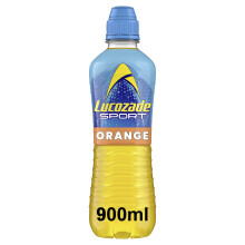 Lucozade Sport Body Fuel - Orange 900ml| Isotonic sports drink, with Electrolytes and Vitamin B3 | Still | Bursting with Flavour