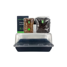 Martian Mushrooms Mushpro Monotub Grow Kit ? Set & Forget Indoor Mushroom Cultivation System with Sterilised Grain & CVG Substrate 2kg+ Yields Ready
