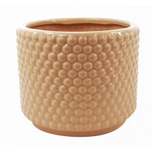 Leaf Ceramic Indoor Cachepot Planters, 12.5cm Dusty Pink