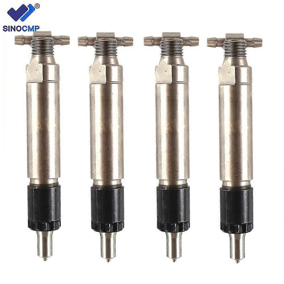 Engine Universal Fuel Injector 4-Piece Set Compatible With Yanmar Komatsu 4D84e 4D88e 4Tne88 Engine 729503-53100 Engine Msphx 9172356671249