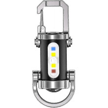 3 Pieces New Rechargeable LED Torch with Power Bank, Mini Keychain Flashlight, Waterproof Emergency Pocket Light, Standard Torches Key Ring MSPHX