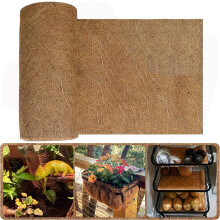Trlyane Coco Liner Roll 40cm x 200cm, Natural Coconut Hanging Basket Liner, Reusable Coco Fiber Mat Coco Replacement Basket, Coconut Fiber Sheet Coir