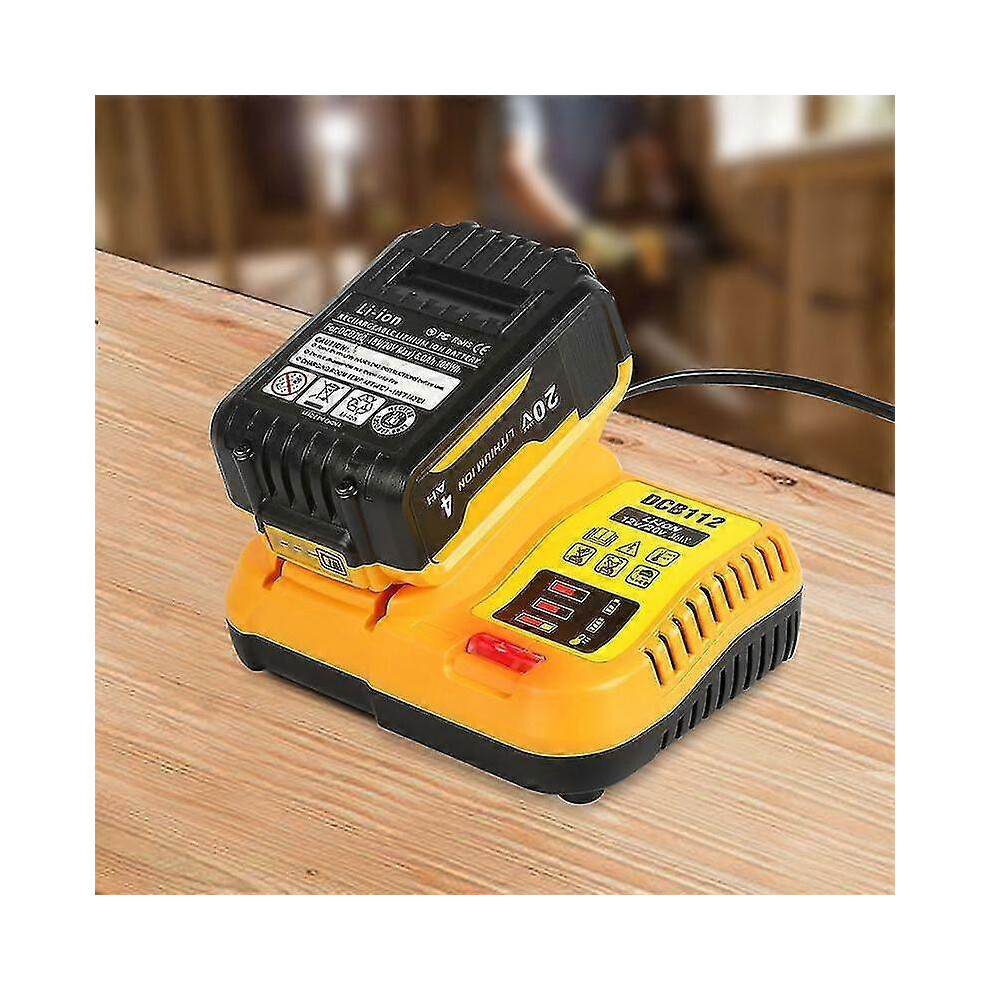 Compatible With Dewalt 10.8V/18V/20V Power Tool Lithium Battery Charger Dcb112 Fast Charger Msphx 9172356679085