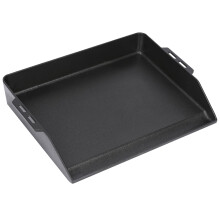 Denmay 48 x 36 cm universal plancha, cast iron grill plate for gas grill, oven and stove, grill pan for R?sle Videro, Weber, CharBroil, Enders,
