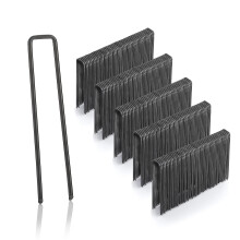 GardenMate 300 Ground Anchors 100 mm Long, 13 mm Wide, Diameter 2.9 mm, Mounting Anchors Ground Anchors for the Garden Made of Non-Galvanised Steel,