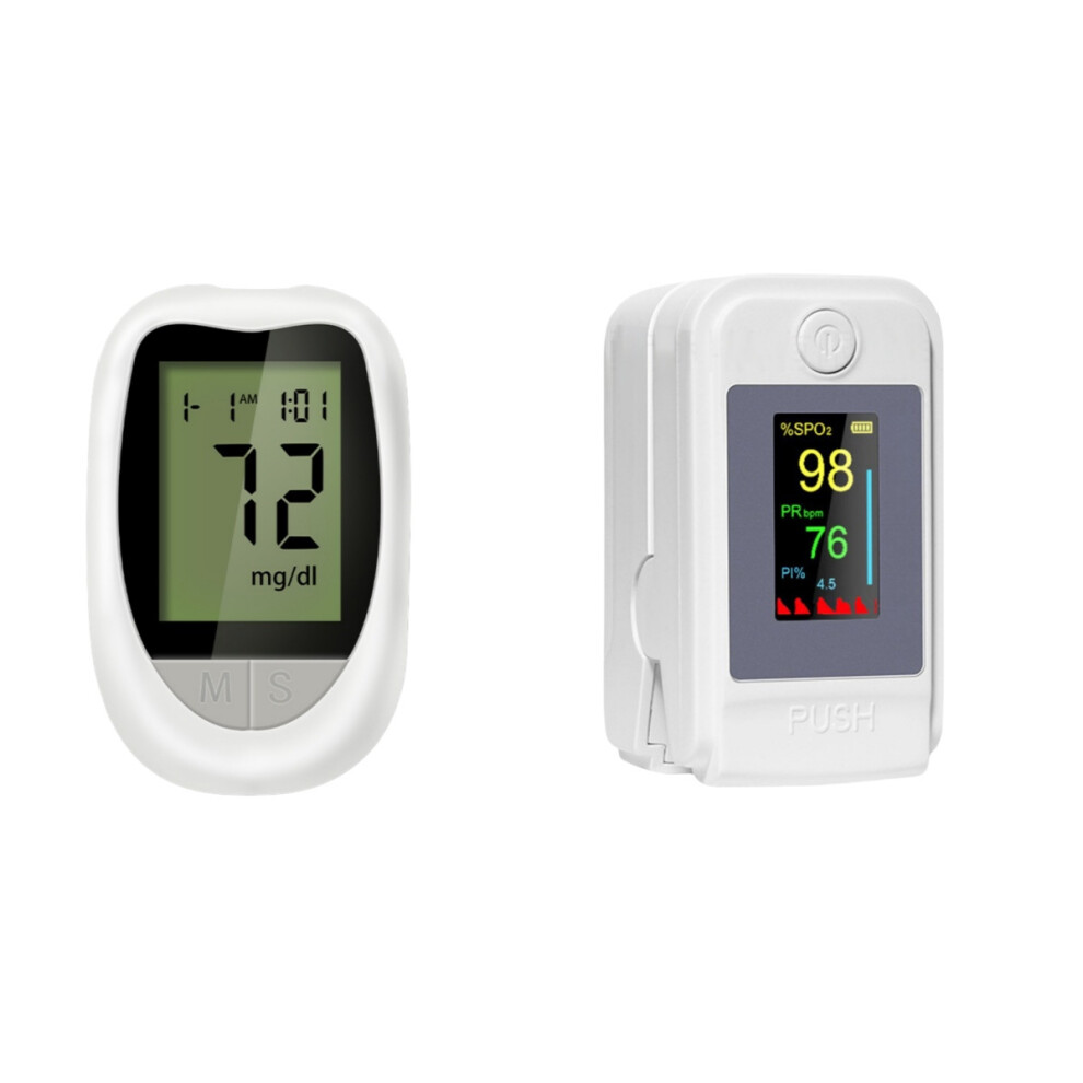 Detection of Diabetes with Finger Tip Blood Glucose and Blood Oxygen Monitor MSPHX