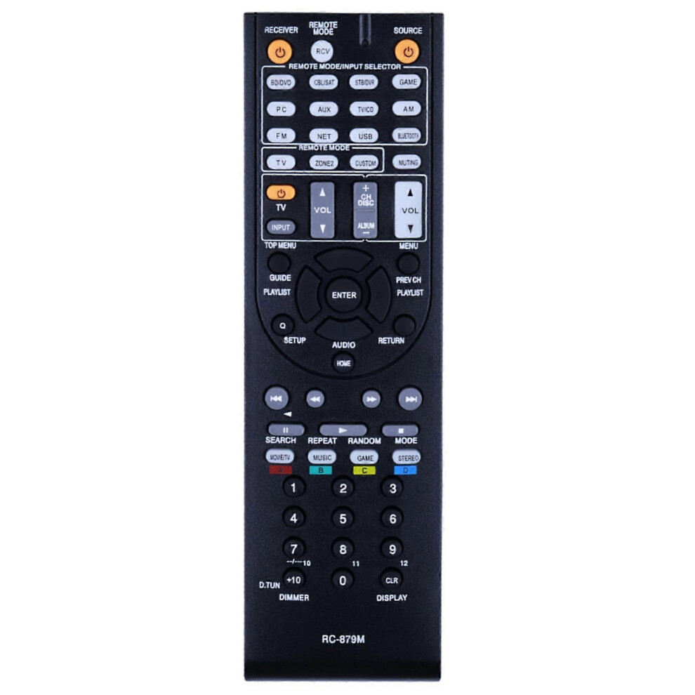 Rc-879M Remote Control For Tx-Nr535 Tx-Sr333 Ht-R393 Ht-S3700 Power Emplifier Av Receiver Controlle Msphx Black 9172356676374