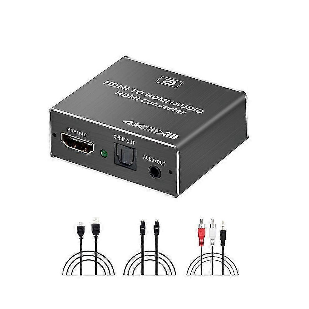 Hdmi Audio Extractor Hdcp Cec + Optical Toslink Spdif + 3.5Mm Rca 2025 Msphx 9172356675889