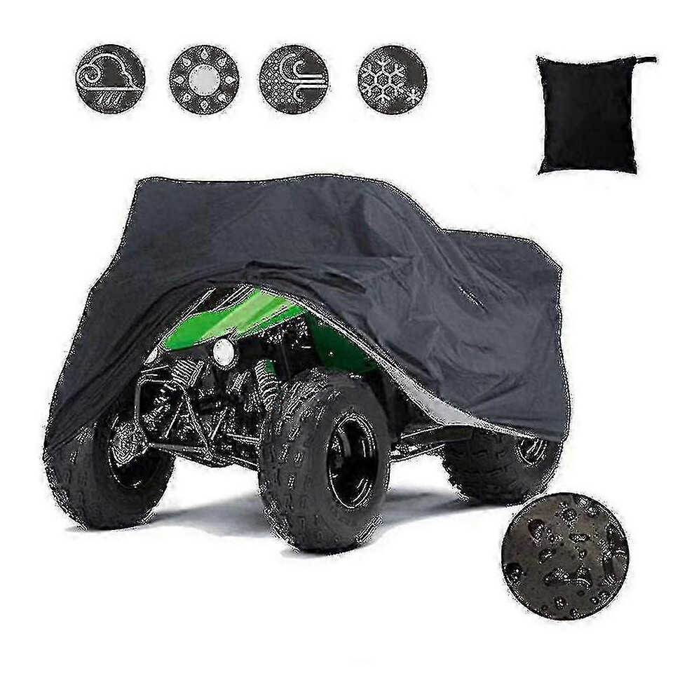 Waterproof And Windproof Atv Cover For Quad Bikes, Outdoor Uv-Resistant, Suitable For Various Models, Dimensions 145*85*98Cm Msphx 9172356678392