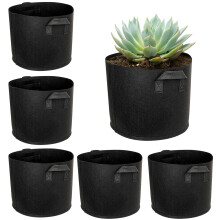 MIPIACE 6 Pack Potato Grow Bags with Handles 3 Gallon Nonwoven Potatoes Tomato Grow Bags 12L for Potatoes Tomatoes Garden Plants Flowers Vegetables
