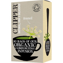 Clipper Organic Fennel Tea Bags - 20 Bags - Caffeine Free
