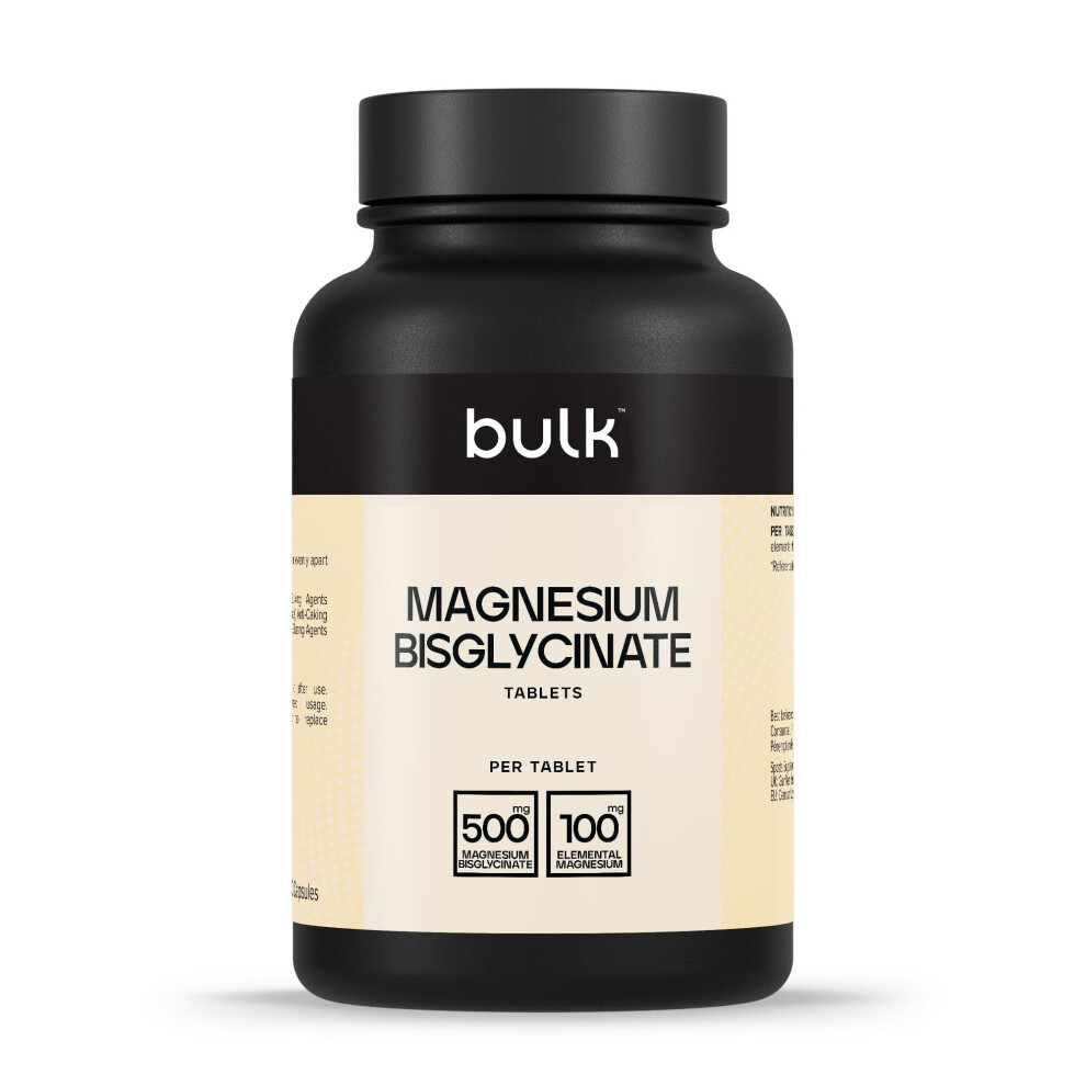 Bulk Magnesium Glycinate 1000Mg, 60 Tablets, High Absorption