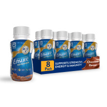 Ensure NutriVigor Nutritional Shake, Chocolate, 8 x 220ml, Boosts Energy