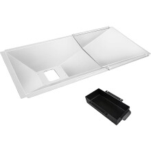 Denmay Universal grease tray with drip tray, adjustable drip pan for 3/4/5 burner gas grill from Charbroil, Dyna Glo, Nexgrill, Kenmore and more,