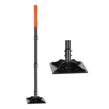 Garden Steel Tamper with 45 Inch Handle, Hand Ground Tamper Tool, Durable Plate Soil Compactor, Garden Heavy Duty Ideal Tool for Leveling Soil,
