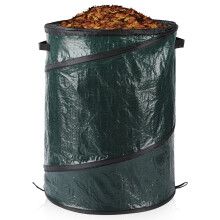 Pop Up Garden Waste Bag Collapsible Large Heavy Duty Sack With Handles For Waste Rubbish Toys Etc Garden Bag For Storage Gardening (100L - 46x60cm)