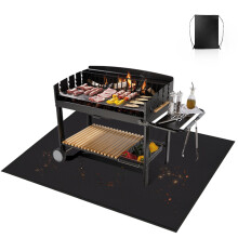 Thickened Under Grill Mat for outdoor grill,Oil-Proof and Fireproof Mat for Outdoor Lawn,Smokers, Deck and Patio,Indoor Fireplace Mat Fire Pit