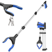 xuefenfei 43?/110cm Litter Picker Grabber Stick, Portable Grabber Stick with Magnetic Head, Foldable Lightweight Helping Hand Reacher for Adults,