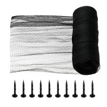 SHYICHENG Pond Netting 4m x 10m, Heavy Duty HDPE Fish Pond Cover with Pegs, UV-Resistant Koi Protection Net to Deter Herons, Birds, Cats, Leaves
