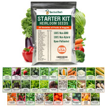 15,000 Seed 32 Vegetable Fruit Variety Garden Pack Emergency Survival Kit Mre