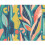 (Medium (3m X 2.4m)) Abstract Leaf Shapes - Blue 2