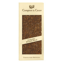 Comptoir du Cacao Tableta de Chocolate con Leche Caramelo Salado 90g