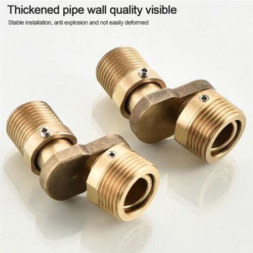 Adaptador Universal de Canto para Torneira de Chuveiro com Base Curva e Angular, Ajuste Rotativo de 360 e Parafuso Excêntrico. 2