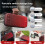 compatible Nintendo Switch 2 Portable Game Console Hard Case Storage Protective Bag(Black Red Gradient) 3