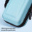 Oxcompatibled cloth shockproof carrying case compatible Nintendo Switch 2 (red) 5