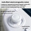 MOBAPAD compatible Nintendo Switch Split Left & Right Joypad Hall Effect Joystick Game Controller, Spec: S1-HD White 4