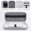 compatible Nintendo Switch 2 Game Console Storage Bag EVA Fabric Handbag(Silver Gray) 3