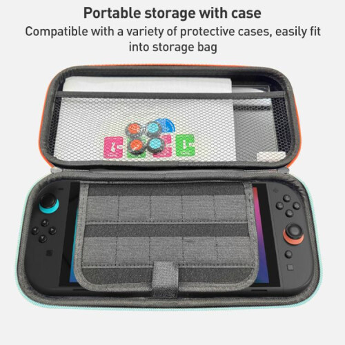 compatible Nintendo Switch 2 iPlay HBS-2840 Handle Protection Set Storage Bag(Black) 2