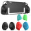 compatible Nintendo Switch 2 Split Design Crystal PC Protective Case with 3 Sizes Ergonomic Grips Clear+ Red Blue 4