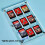 9 Grid Transparent Crystal Magnetic Game Card Storage Box compatible Switch 4