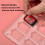 9 Grid Transparent Crystal Magnetic Game Card Storage Box compatible Switch 5