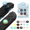 compatible Nintendo Switch 2 Joy-Con 2pairs Claw-Print Silicone Thumb Grip Caps Button Covers(Orange Blue) 2