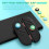 compatible Nintendo Switch 2 Joy-Con 2pairs Claw-Print Silicone Thumb Grip Caps Button Covers(Orange Blue) 3
