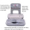 CHKJOK EVA Game Console Stand with Functional Protection compatible Nintendo Switch Oled (Gray) 3