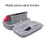 CHKJOK EVA Game Console Stand with Functional Protection compatible Nintendo Switch Oled (Gray) 4