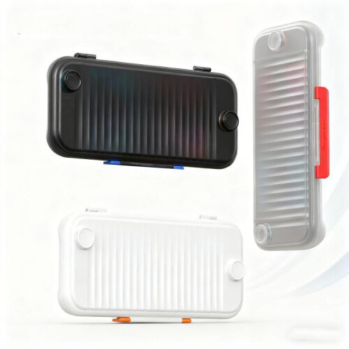 compatible Nintendo Switch 2 Game Console Anti-slip Textured Hard-Shell Protective Case(White) 1
