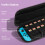 Dragon claw pattern carrying case compatible Nintendo Switch console (silver) 4