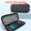 compatible Nintendo Switch 2 iPlay HBS-2835 Simple Thin Handle Storage Bag with Lanyard(Black) 3