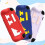 Anti-slip and shockproof liquid silicone protective case compatible Nintendo Switch 2 (red and white) 9
