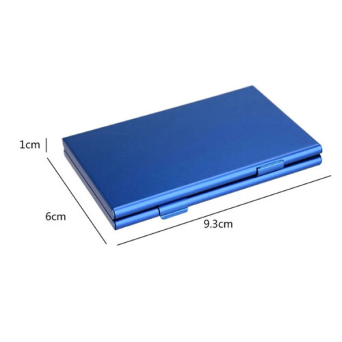 Game card storage aluminum alloy organizer compatible Nintendo Switch (blue) 2