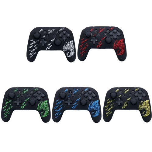 compatible Nintendo Switch Pro Game Handle Soft Shock Absorbing Silicone Protective Sleeve(White) 1