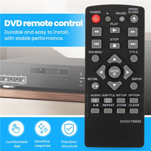 Remote Control for  DVD Player COV31736202 for DP132NU DP132 1