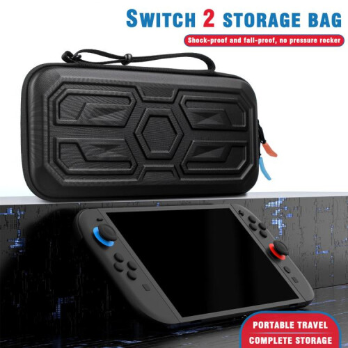 compatible Nintendo Switch 2 Mecha Style Hard Protective Case Portable Shockproof Carrying Storage Bag(Black) 2